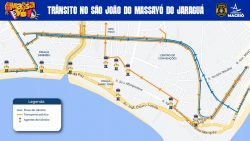 transito-no-jaragua,-em-maceio,-e-alterado-a-partir-de-quinta-feira-durante-eventos;-veja-mudancas